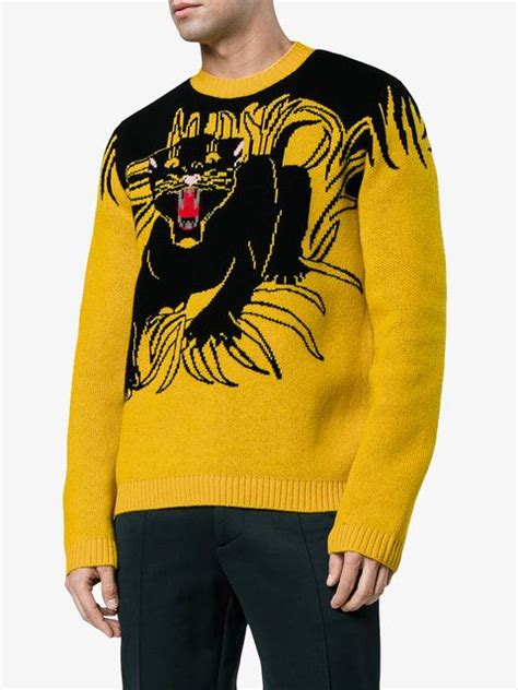 gucci sweater black panther|black and white gucci sweater.